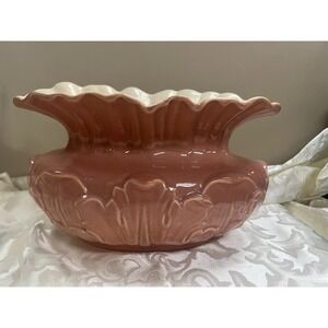 RUM RILL POTTERY PINK ROCHELLE LUSTER VASE‎ # 436 (1587)